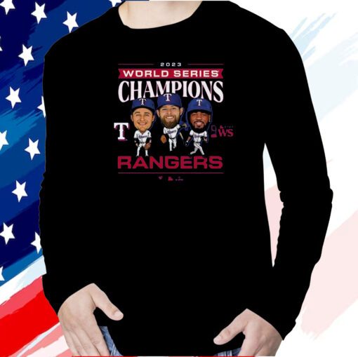 Texas Rangers 2023 World Series Champions Star Players T-Shirt