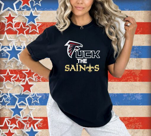 Atlanta falcons fuck the saints t-shirt