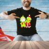 Baby Grinch and Santa chibi Christmas shirt