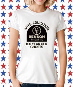 Benson Theater Arts, Education, and 100-year-old Ghosts Womens TShirts