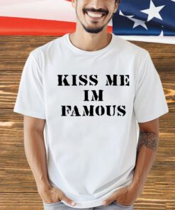 Dominic Fike wearing kiss me I’m Famous shirt