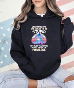 Eeyore everyone has the right to be stupid shirt