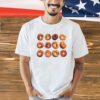 Old jewish men bagel bread shirt