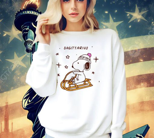 Sagittarius winter Snoopy Peanuts shirt