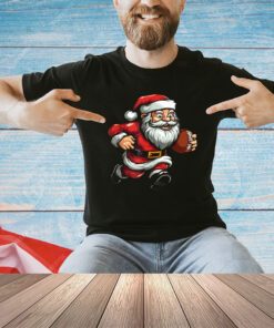 Santa Claus Football Game Family Christmas Holiday Xmas T-Shirt