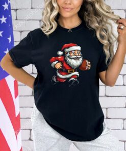 Santa Claus Football Game Family Christmas Holiday Xmas T-Shirt