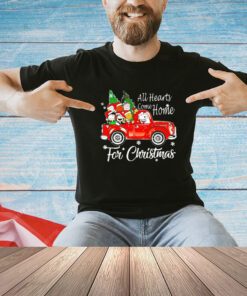 Snoopy and friends all hearts come home for Christmas shirt