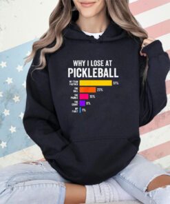 Why I lose at pickleball shirt