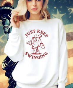 just-keep-swinging-baseball-shirtjung-by-the-chimney-josh-jung-christmas-shirt