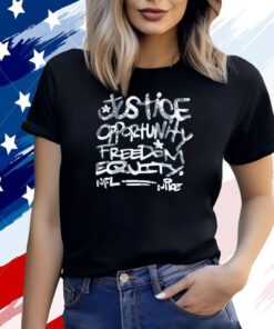 Mike Tomlin Justice Opportunity Equity Freedom TShirt