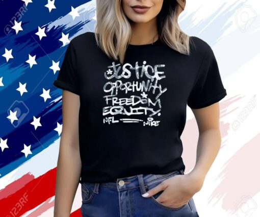 Mike Tomlin Justice Opportunity Equity Freedom TShirt