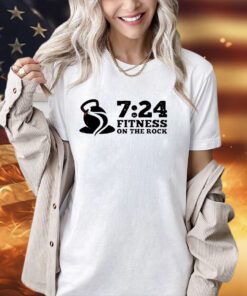 7 24 fitness on the rock T-shirt