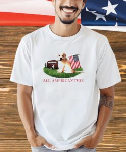 Alabama Crimson Tide all American Tide Puppy Flag shirt