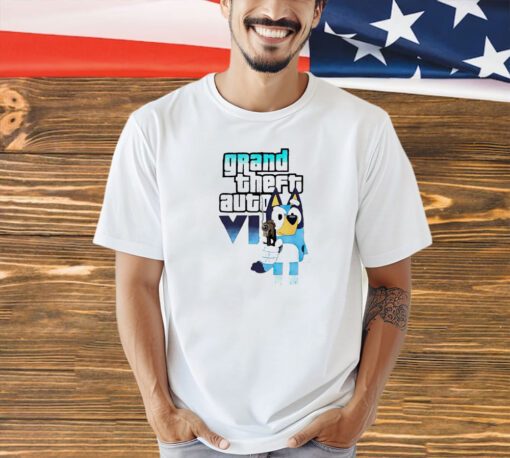 Bluey Grand Theft Auto Vi T-shirt