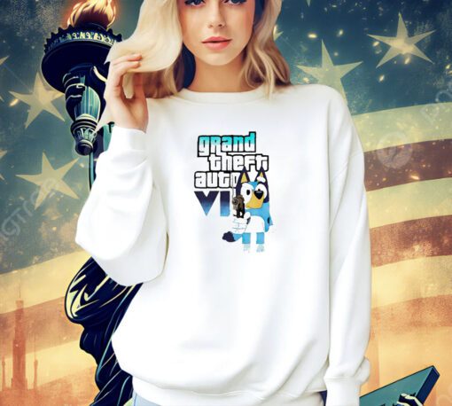 Bluey Grand Theft Auto Vi T-shirt