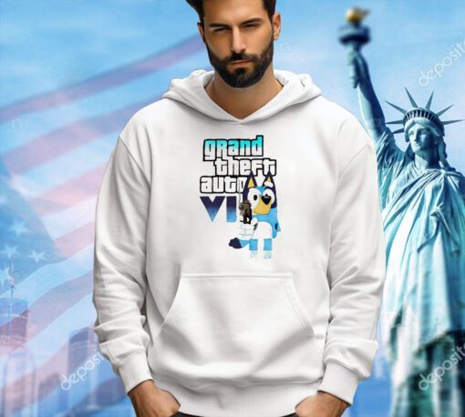 Bluey Grand Theft Auto Vi T-shirt