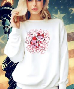 Cherry blossom fox T-shirt