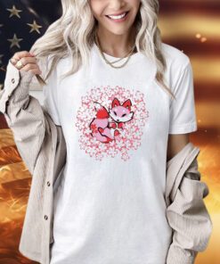 Cherry blossom fox T-shirt