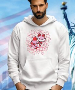 Cherry blossom fox T-shirt