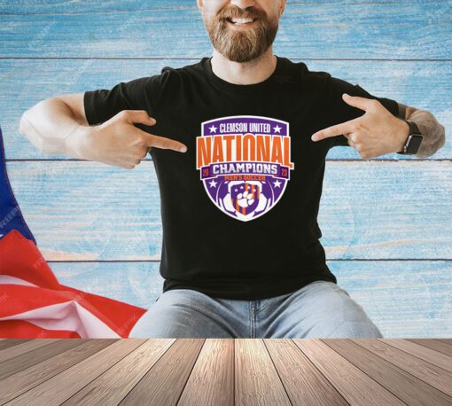 Clemson Tigers Unisex 2023 Ncaa Men’s Soccer National Champions Official Logo T-Shirt