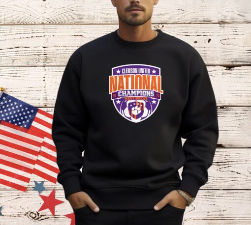 Clemson Tigers Unisex 2023 Ncaa Men’s Soccer National Champions Official Logo T-Shirt