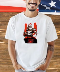 Cleveland Browns NFL Santa Claus Christmas T-shirt