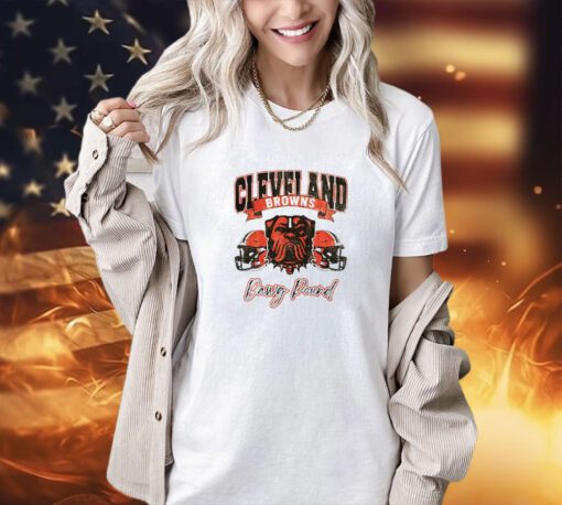 Cleveland Browns passing time pullover dawg pound T-shirt