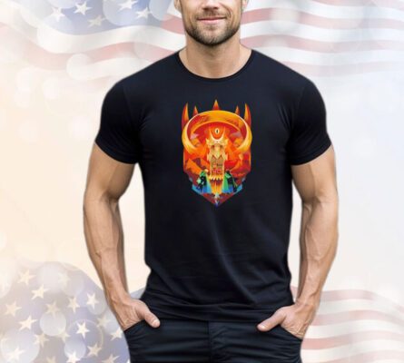 Eye of Sauron The Lord of the Rings art Deco Dark Tower shirt