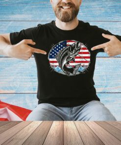 Fishing Lovers + American Flag T-Shirt