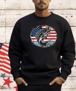 Fishing Lovers + American Flag T-Shirt