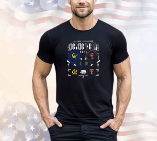 Funny California Golden Bears vs Texas Tech Red Raiders head to head 2023 Radiance Technologies Independence Bowl shirt