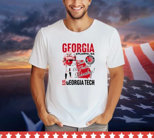 Georgia vs Georgia Tech game day a clean old fashion rivalry 2023 shirt