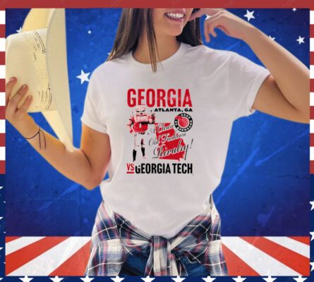 Georgia vs Georgia Tech game day a clean old fashion rivalry 2023 shirt