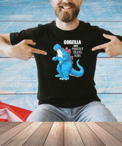 Godzilla says protect trans kids T-shirt