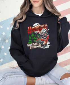 Hoonigan sleigh bells and tire smells Christmas T-shirt