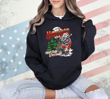 Hoonigan sleigh bells and tire smells Christmas T-shirt