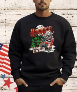 Hoonigan sleigh bells and tire smells Christmas T-shirt