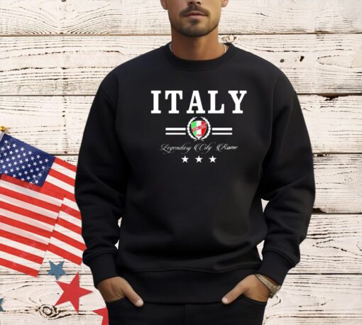 Italy Legendary City Rome flag T-shirt