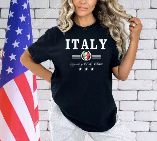 Italy Legendary City Rome flag T-shirt