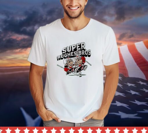 Jack Hughes Luke Hughes New Jersey Devils Super Hughes Bros shirt