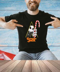 Jack Skellington Nightmare Before Christmas hug candy clockwork Jack Christmas T-shirt