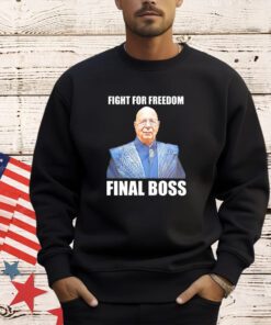 Klaus Schwab fight for freedom final boss shirt