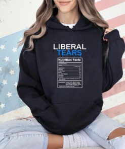 Liberal tears nutrition facts shirt