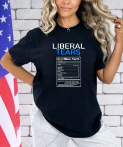 Liberal tears nutrition facts shirt