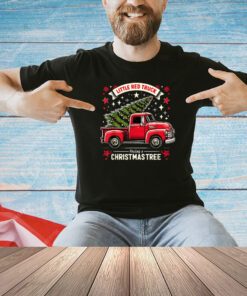 Little Red Truck Hauling A Christmas Tree T-Shirt