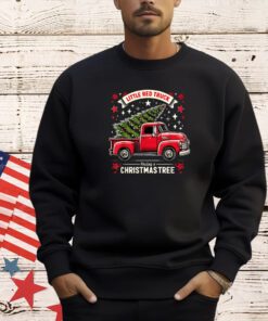 Little Red Truck Hauling A Christmas Tree T-Shirt