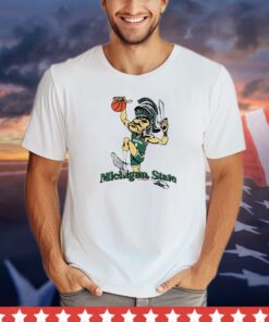 Michigan State University Vintage Dunking Gruff Sparty Spartanhoops shirt