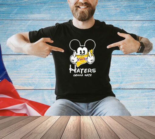 NBA Los Angeles Lakers Mickey Mouse Disney haters gonna hate T-shirt