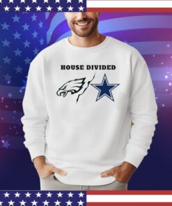NFL House Divided Philadelphia Eagles and Dallas Cowboys logo shirt
