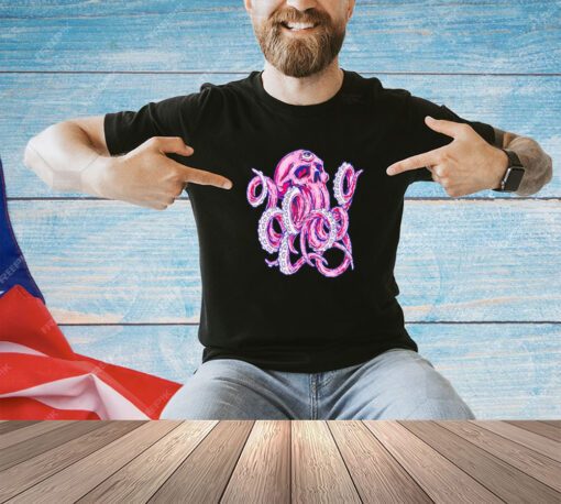 Octopus skull art shirt